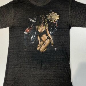 1988 3D Emblem Thunder Bay Harley-Davidson Tshirt - Sz medium womens